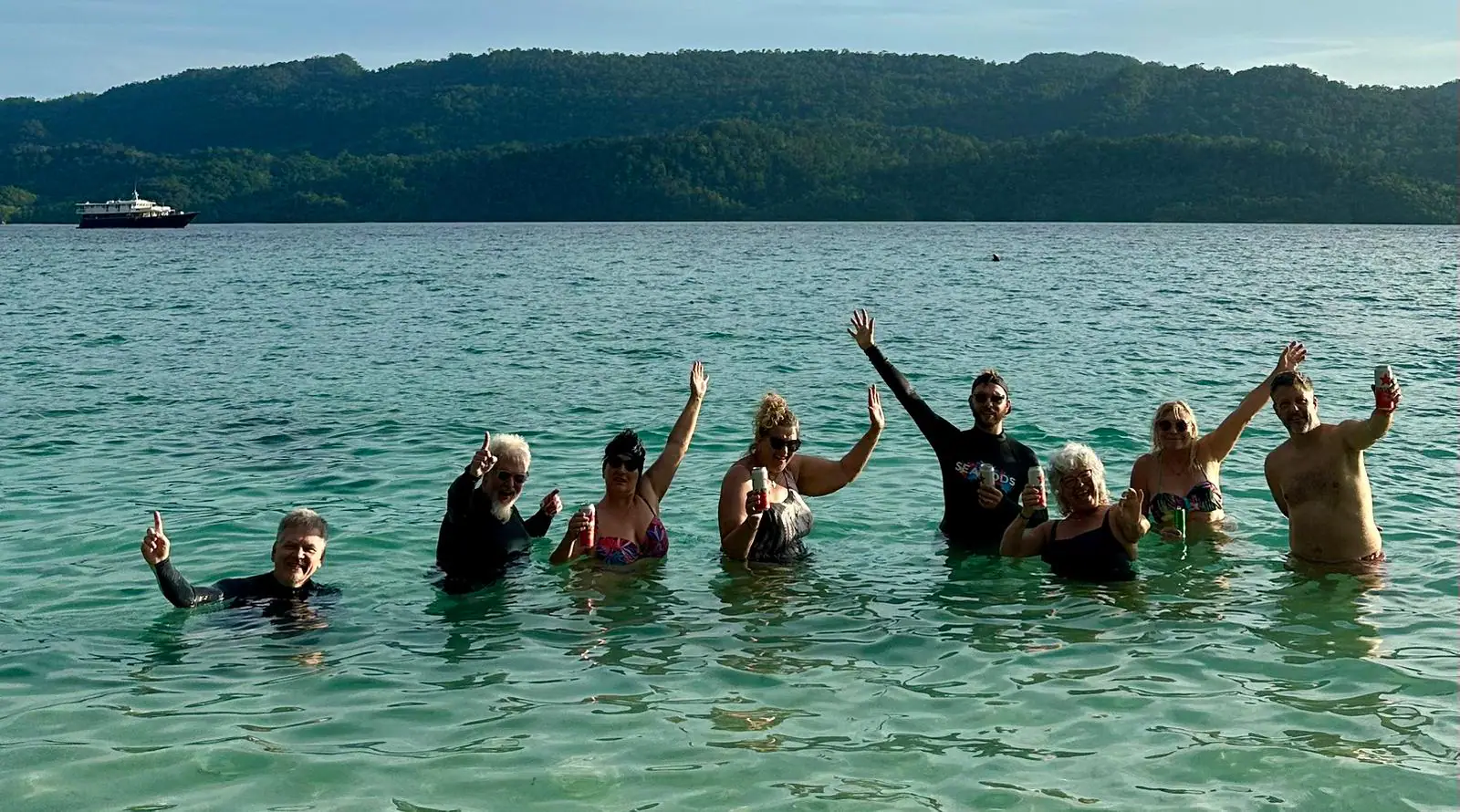 Divers After Discovering Underwater of Kaimana, Indonesia