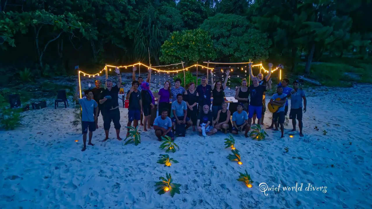 Dinner on A Remote Shoreline by Wallacea Dive Cruise