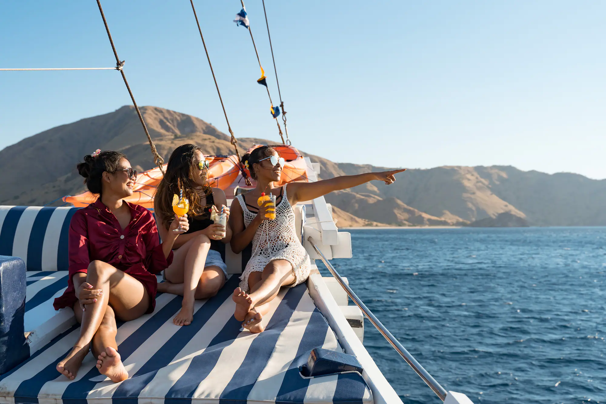 Chill on the deck at Seahorse liveaboard