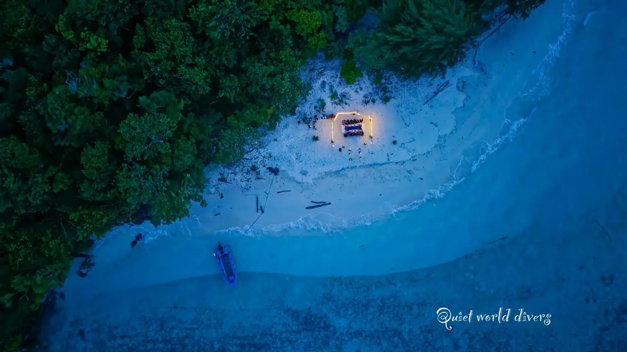 Special BBQ at Raja Ampat Unnamed Island by Wallacea Dive Cruise 