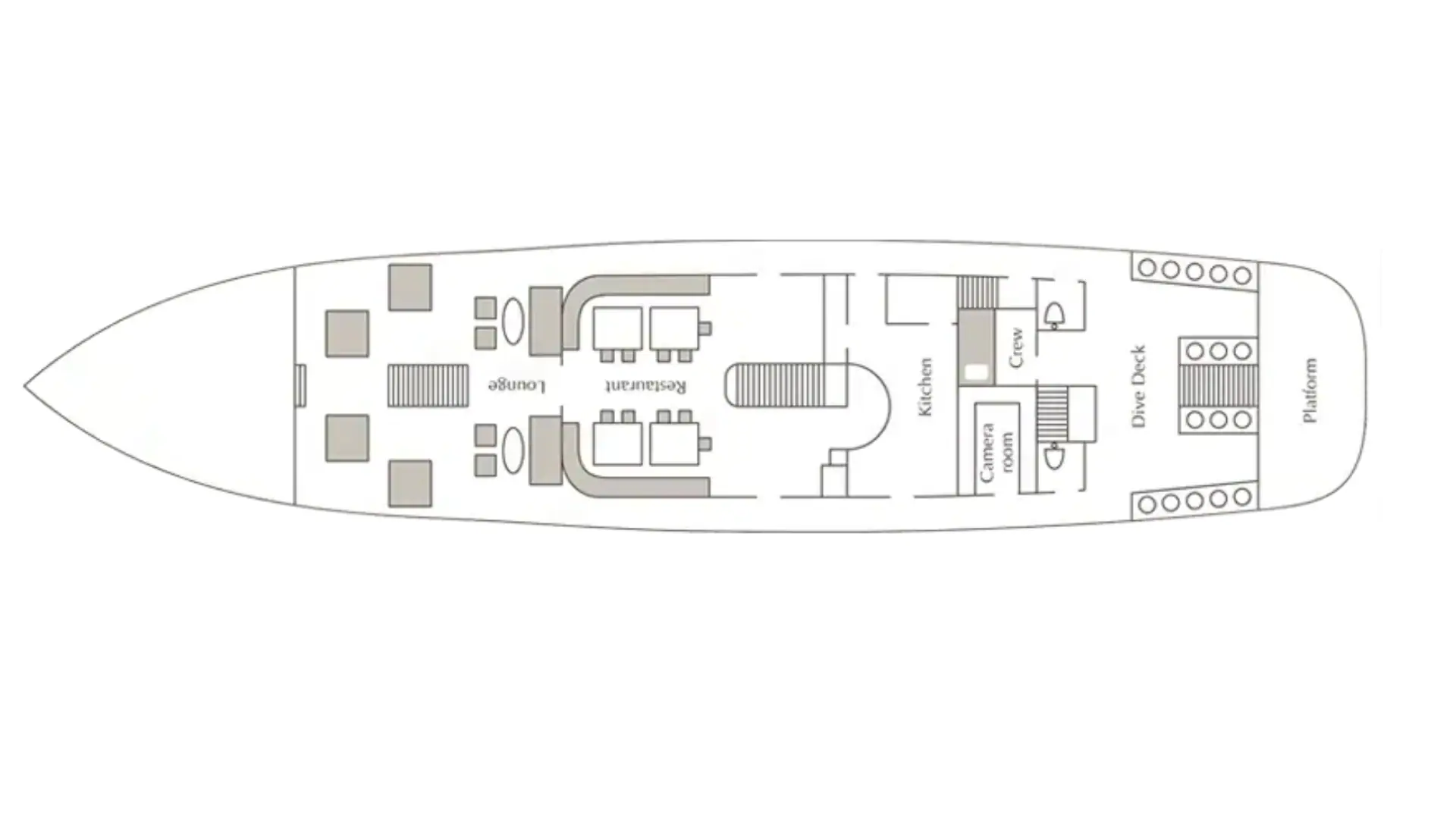 MV Ambai Diving Cruise - Main Deck 