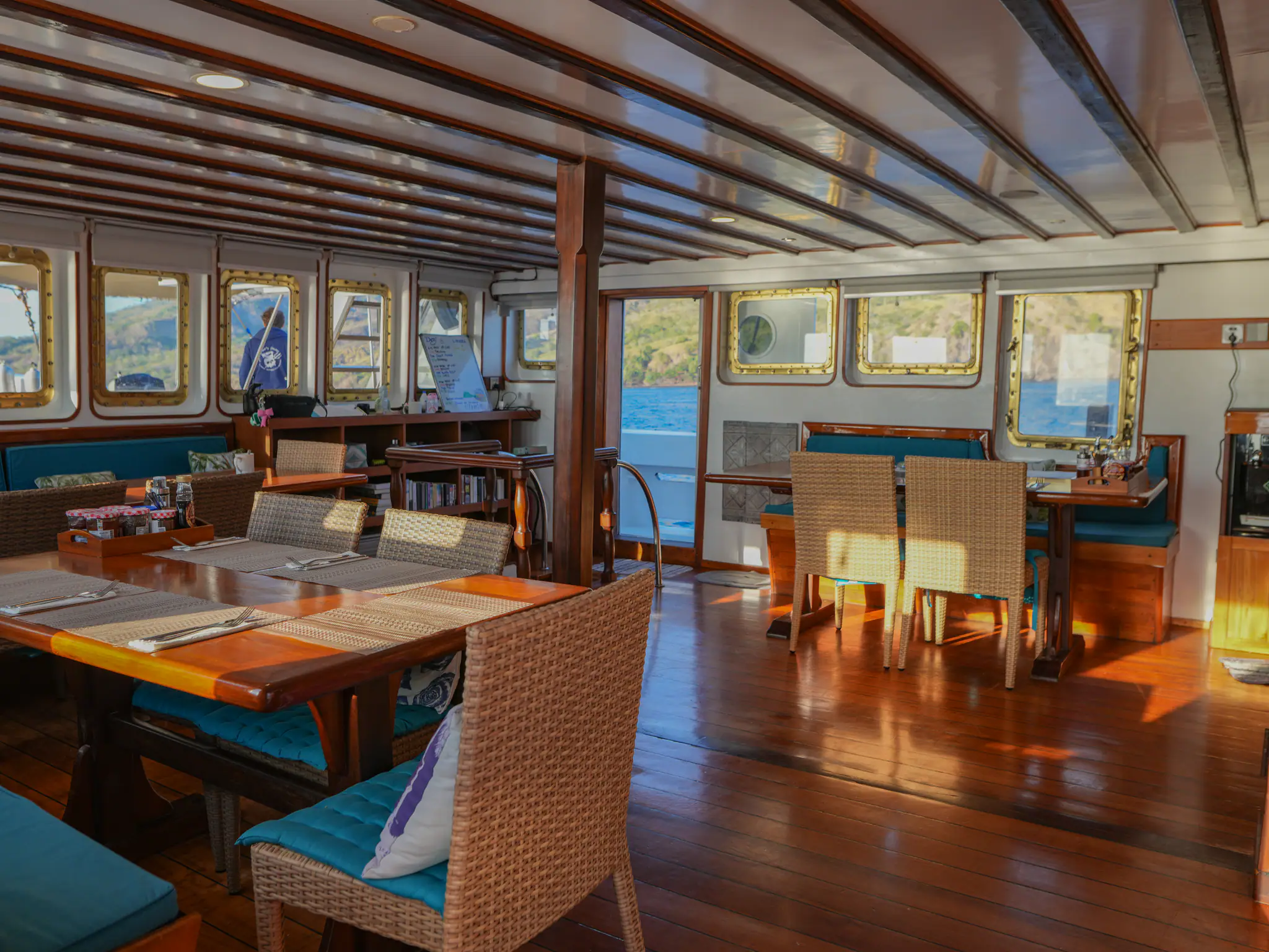 MSY Seahorse Indoor Dining by Wallacea Dive Cruise