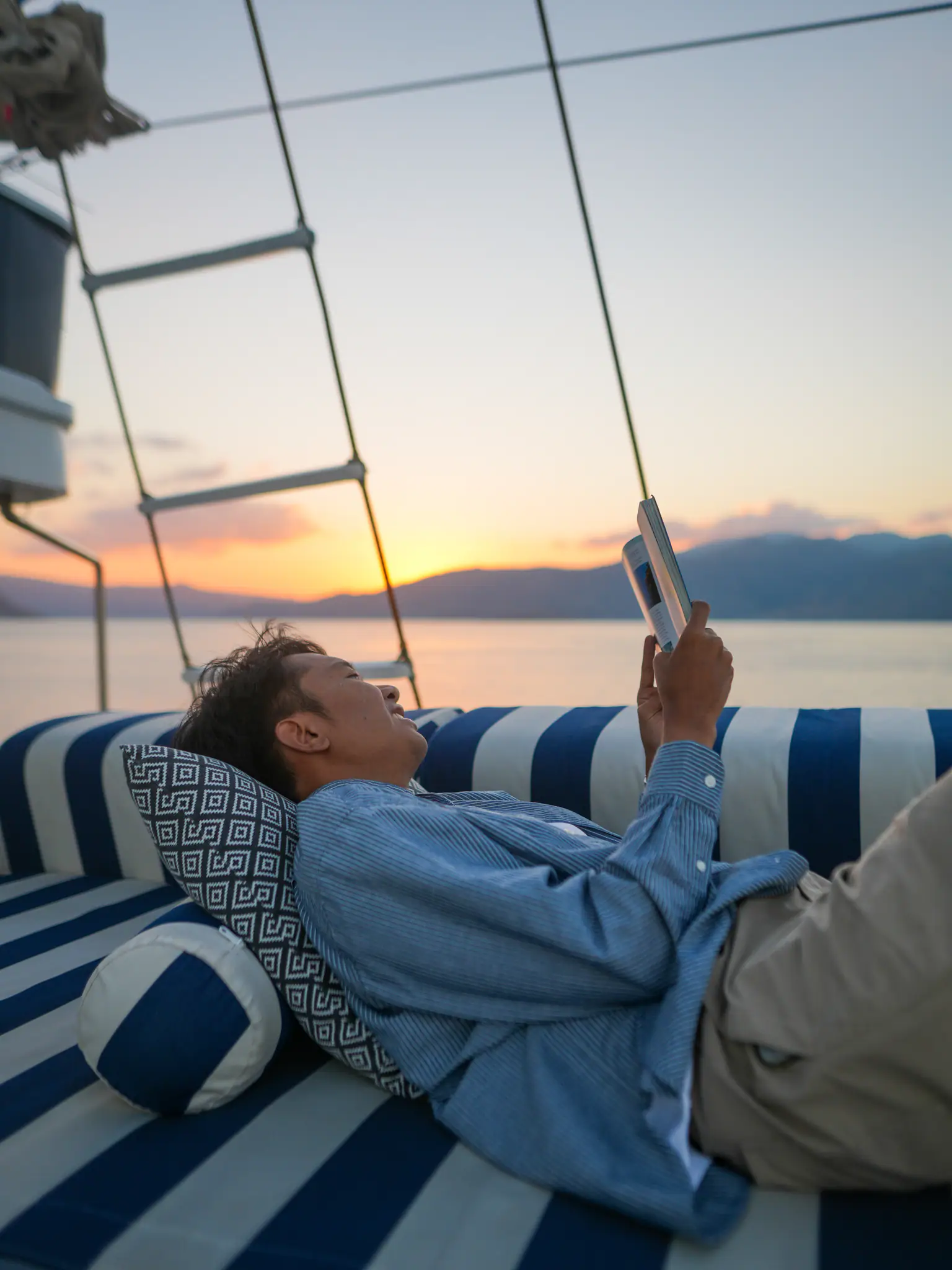 Relax Area on MSY Seahorse by Wallacea Dive Cruise