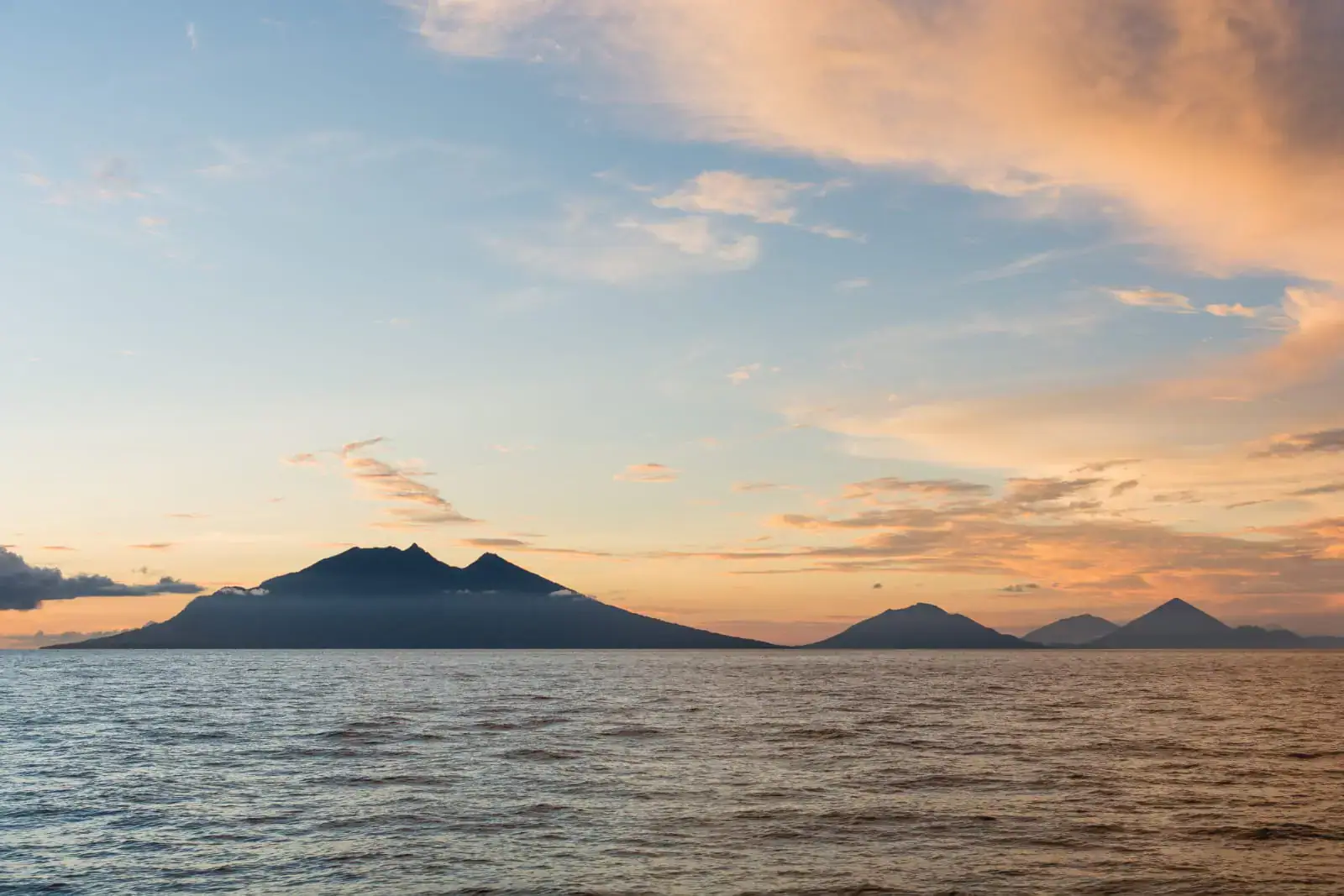 Wallacea destination Ternate & Tidore, Volcano sunset, Beautiful landscape